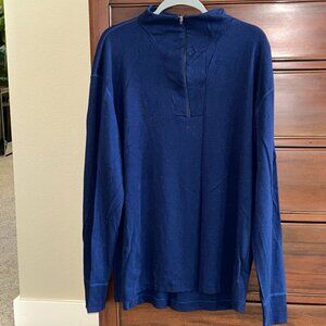 Men's Filson 100% Merino Wool Long Sleeve Half Zip